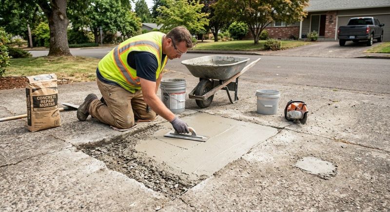 Concrete Flatwork Repair Service